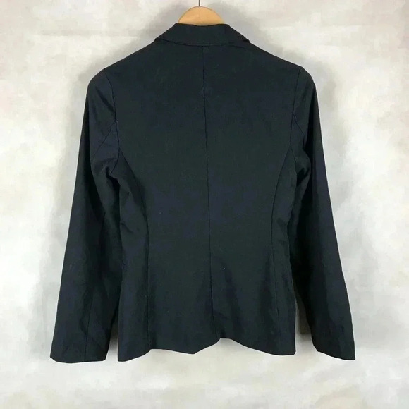 GUESS Women's Notch Collar Black Blazer Size MEDIUM - Picture 4 of 6